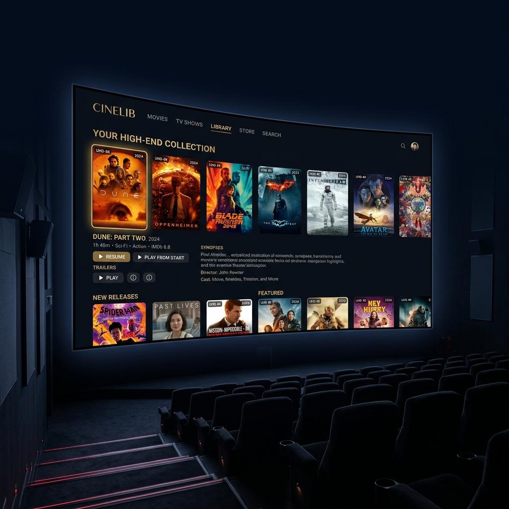 Premium 4K VOD Library and Movie Archive